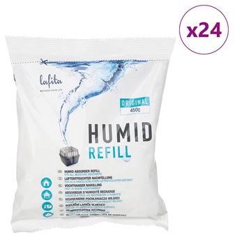 Recargas absorventes de humidade vidaXL | 24 unidades | 450 g - 1