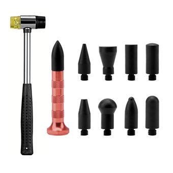 Kit Orysin de Reparo de Amassados Sem Pintura | Ferramenta DIY com Martelo de Metal e Caneta com 9 Pontas para Danos de Granizo em Carros - 1