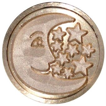 Sinete Torrejano Simbolo Lua 88 com Cabo de Madeira Pasi100600 - 1