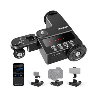 Carrinho Elétrico Ajustável Neewer para Câmaras DSLR, mirrorless, GoPro, smartphones - 1