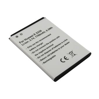 Bateria Avizar para Roteador Huawei E5330 / E5330Bs-2 / E5336 | 3,7V 1700mAh 6,3Wh Li-ion | Branco - 1
