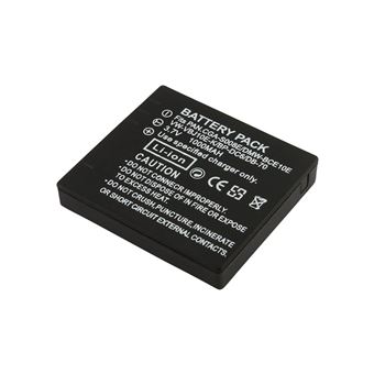 Bateria Avizar Li-ion para Panasonic Lumix DMC | 3,7V 1000mAh | Preto - 1