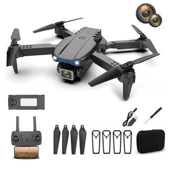 Mini Drone Profissional E99 | Câmara Full HD 1080 | Câmara Dupla | 1 Bateria 15 min - Preto - 1