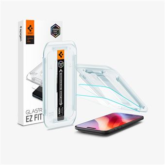 Protetor de Ecrã para Telemóvel Spigen Glas.tR EZ Fit | Transparente - 1