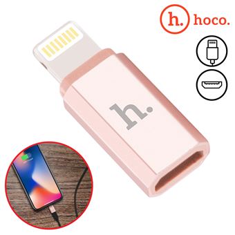 Adaptador iPhone a MicroUSB Hoco iPhone/iPad/iPod Carga e Sincronização