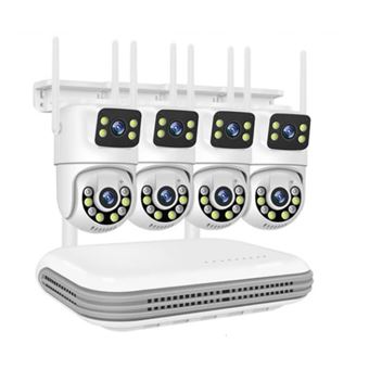 Kit CCTV smar Câmaras Rotativas com 2 Lentes Videovigilância 8CH | 4 Câmaras 2+2MP | WiFi - 1