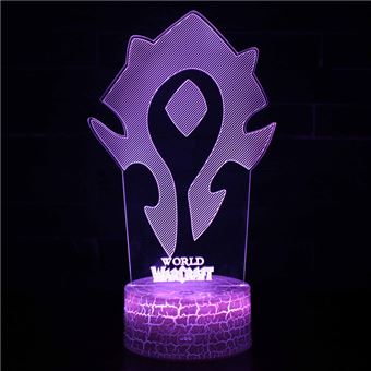 Lâmpada 3D HSMY | Infantil | Multicolorido com Controlo Remoto | World of Warcraft | 451 - 1