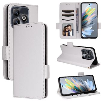 Capa FOXDOCK para ZTE Blade A75 4G | Prova de Choque | Magnética| TPU | Suporte para Cartão | Branco - 1