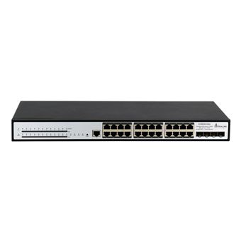 Switch de Rede Extralink Interruptor PoE Chiron Pro 24x RJ45 1000Mb/s PoE, 4x SFP+, L3, 370W | Branco - 1