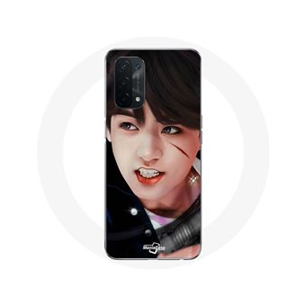 Capa Maniacase para Oppo A74 5G com Arte de Fã (fanart) do Membro do BTS, Jungkook - 1