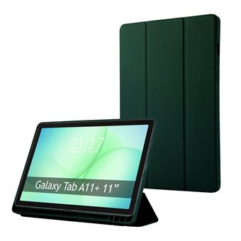 Capa Tumundosmartphone Flip Inteligente para Samsung Galaxy Tab A11+ Plus Verde - 1