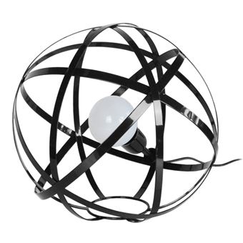 Candeeiro de Mesa Tosel Globe Junon 300 | 30 cm | 1 Luzes - Preto - 1