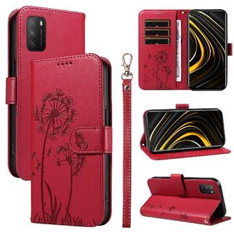 Capa Protetora ZURSANA para Xiaomi Redmi 9T | Pele PU | Fecho Magnético | Resistente a Impactos | Compartimento para Cartões e Suporte | Vermelho - 1