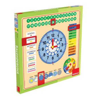 Calendário e Relógio Educativo Goula D51309 Criança Menino/Menina Multi cor - 1
