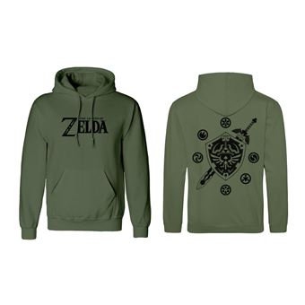 Polar com Capuz Unissexo The Legend of Zelda Logo and Shield | XL - Verde - 1