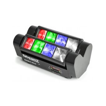 Estroboscópio para Discoteca BeamZ MHL820 Double Helix | Preto - 1