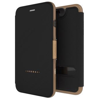Capa Tipo Carteira GEAR4 D3O Oxford Dourado para iPhone 7 Plus