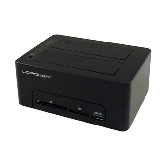 Docking Station para Discos Rígidos LC-Power LC-DOCK-U3-CR | Preto - 1