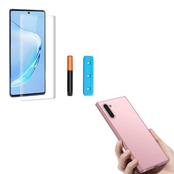 Kit Película de Vidro Nano Curved UV e Capa SlimShield para Samsung Note 10 Phonecare - Rosa - 1