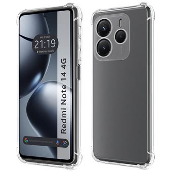 Capa TUMUNDOSMARTPHONE de silicone transparente à prova de choque para Xiaomi Redmi Note 14 4G - 1