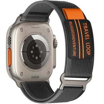 Bracelete tecido Trail adventurer Antiimpacto para Apple Watch Series 6 44mm | Cinzento - 1