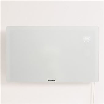 Convector Elétrico de Vidro Create Warm Crystal com WiFi | 2500W - Branco - 1