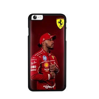 Capa Maniacase para Iphone SE 2020 | Lewis Hamilton - Papel de parede oficial da Ferrari - 1