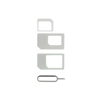 Adaptador de Cartões de Memória/sim Akashi ALTSIMADAPT3WH | Cinzento - 1