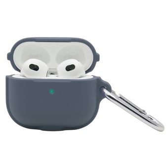 Capa silicone com porta-chaves, cinza Magunivers para AirPods 3 - 1