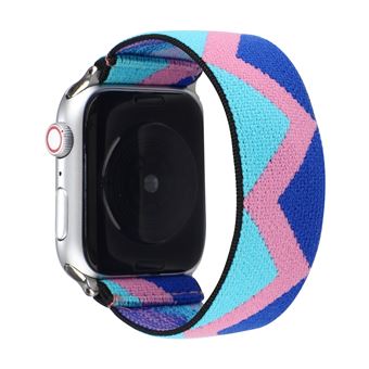 Bracelete de Nylon HSMY Elástico para Apple Watch Series 6/ SE/ 5/ 4 | 40 mm - Multicolor25 -Tamanho L - 1