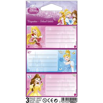 Disney 3037920500244 etiqueta autocolante Multi cor Rectângulo 9 peça(s)