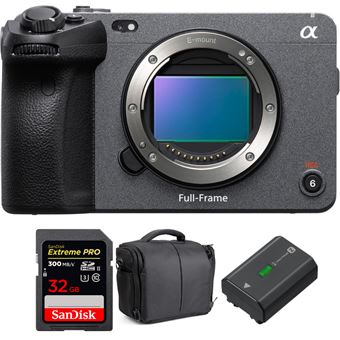 Sony FX3 + SanDisk 32GB Extreme PRO UHS-II SDXC 300 MB/s + Sony NP-FZ100 + Bolsa + PDF 15 Técnicas para Melhorar as suas Fotografias - 1