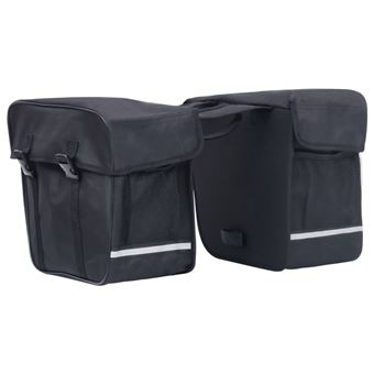 Alforge duplo para bicicleta vidaXL impermeável 35 L preto - 1