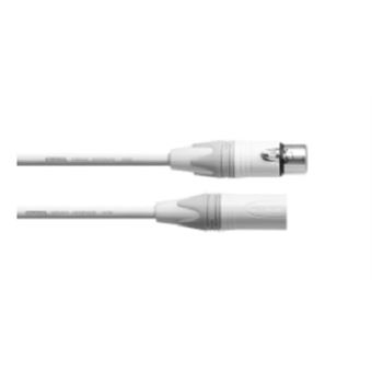 cabo de áudio Cordial XLR/XLR, 5 m  XLR (3-pin) Branco - 1