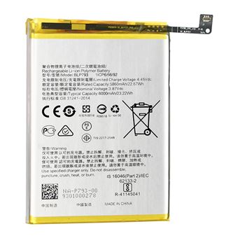 Bateria Interna Clappio para Realme C11 | 6000 mAh | Substitui BLP793 - 1
