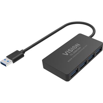 Hub de Interface Vision TC-USBHUB4P | Preto - 1