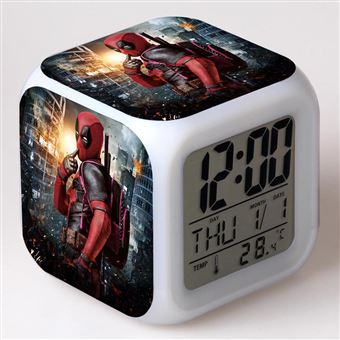 Despertador Infantil HSMY | LED | Multifuncional Colorido | Deadpool 3 - 1