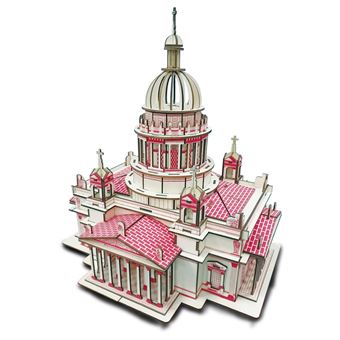 Puzzle 3D HSMY de 238 Peças XF-G028H - Catedral Isa Kiev - 1