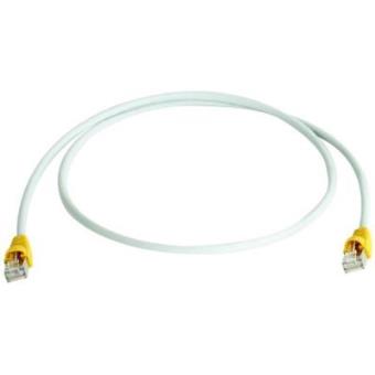 Telegärtner Patch cable S-FTP Cat.7, 5,0 m, cable boot yellow, LSZH grey, Cross-Over - 1