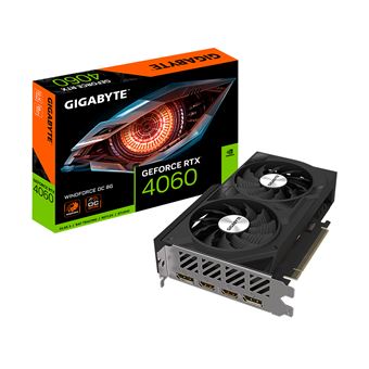 Placa de Vídeo GIGABYTE GeForce RTX 4060 WINDFORCE OC 8G | Preto - 1