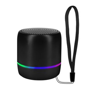 Coluna sem fios Akashi Son Extra-baixo | 5W | LED Multi-cor | Autonomia 4H - Preto - 1