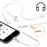 Adaptador LinQ Audio iPhone e iPad a Jack 3,5mm Fêmea Som Claro Branco_2