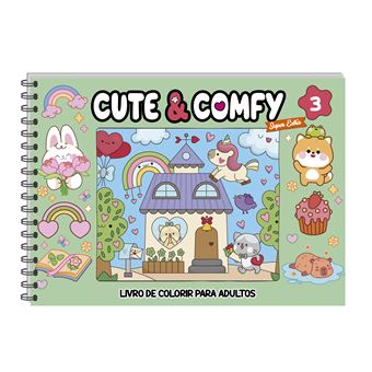 Cute & Comfy Super Extra Edição 03 - Livro De Colorir Adulto - Capa Dura Holográfica - 1