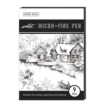 Conjunto 9 Fineliners Alex Bog Roymart - 1