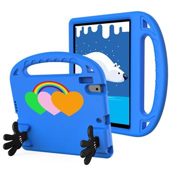 Capa de EVA à prova de queda, à prova de choque, padrão de coração de amor com suporte e pega Magunivers para Lenovo M10 FHD REL (TB-X605FC/TB-X605LC) - azul - 1