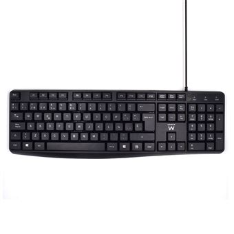 Teclado com Fios Ewent EW3001 | Idioma: Espanhol | Preto - 1