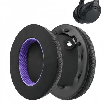 Almofadas para Auscultadores V-REEL para SONY WH-1000XM4 | Preto | Couro Refrescante - 1