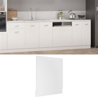 Painel para Máquina de Lavar Loiça vidaXL 59,5x3x67 cm contraplacado branco - 1