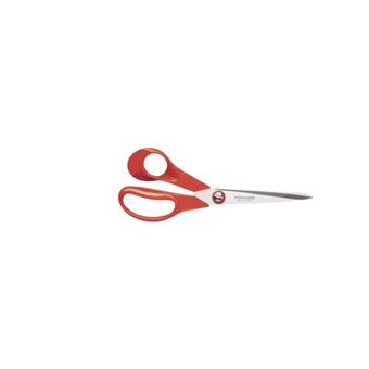 Fiskars 003814 tesoura para papel Corte a direito Vermelho, Prateado Universal - 1