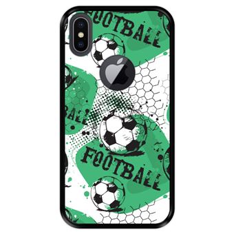 Capa Tpu Hapdey para Iphone X - Xs | Design Padrão de Futebol 1 - Preto